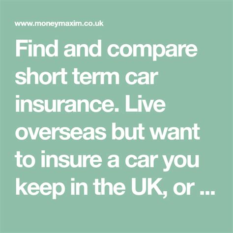 short term international car insurance.